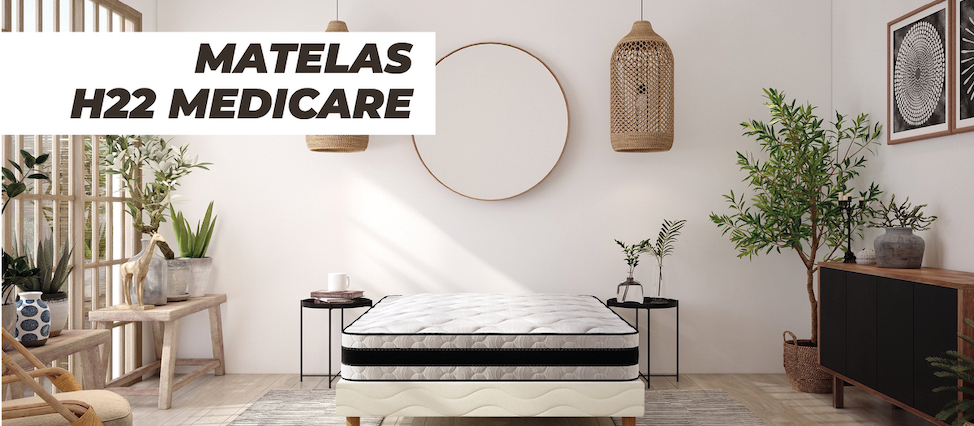 Matelas H22 MEDICARE | 90x190, 140x190, 160x200, 180x200