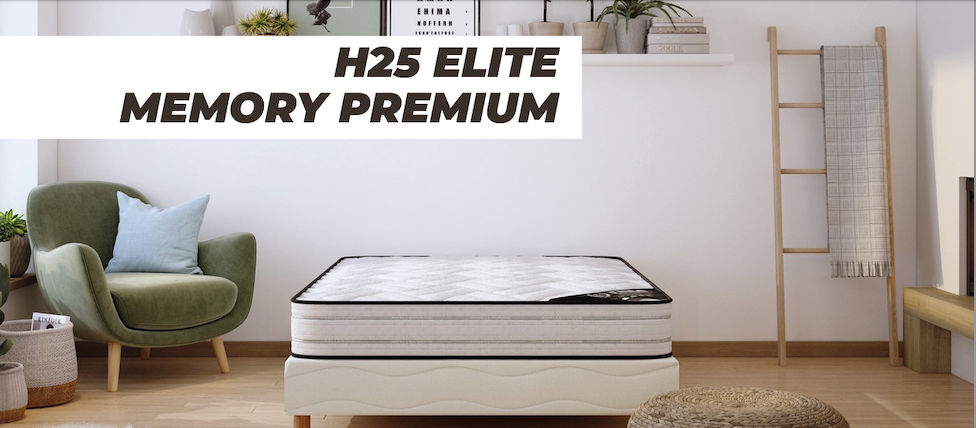 Matelas H25 ELITE MEMORY PREMIUM | 90x190, 140x190, 160x200, 180x200