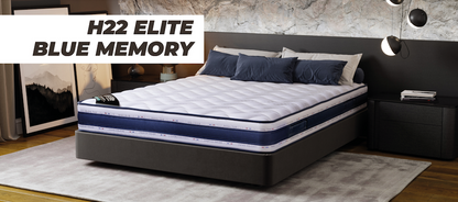 Matelas H22 ELITE BLUE MEMORY | 90x190, 140x190, 160x200, 180x200